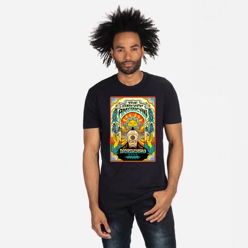 Flowhub The Great American Dispensary Tour T-Shirt (Black) - image1