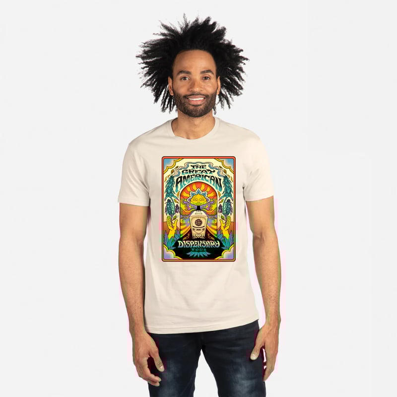 Flowhub The Great American Dispensary T-Shirt (Sand) - image1